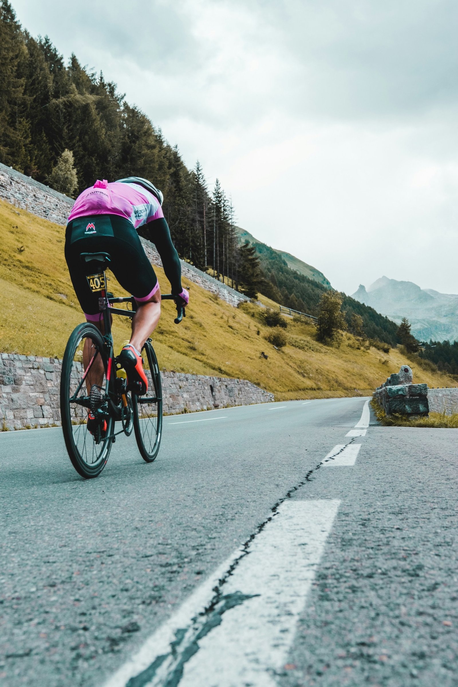 Cyclisme au bord du lac